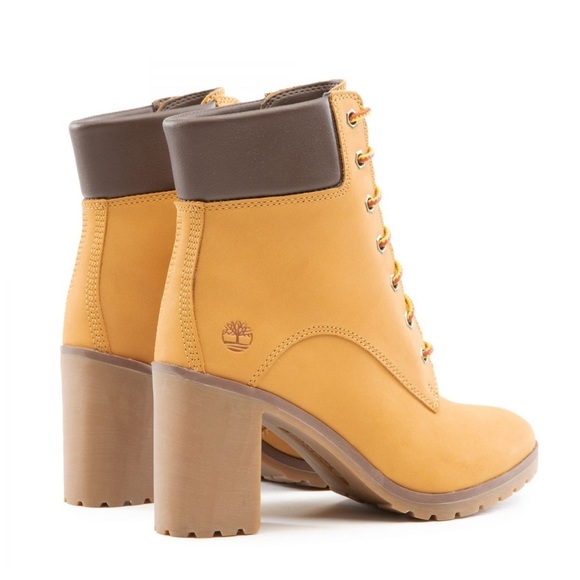 Timberland Leather Lace-Up Heeled Boots - Allington - Picture 5 of 7